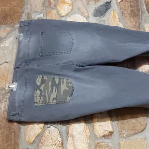 G.i.l.i. slim leg stretch jeans with camo pocket